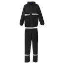 Barron Essential Rain Suit with Tape - Black/Reflect