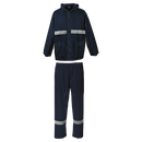 Barron Essential Rain Suit with Tape - Navy/Reflect