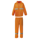 Barron Essential Rain Suit with Tape - Safety Orange/Reflect