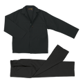Barron Budget Poly Cotton Conti Suit - Black