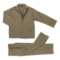 Barron Budget Poly Cotton Conti Suit - Khaki