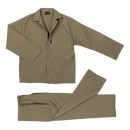 Barron Budget Poly Cotton Conti Suit - Khaki