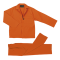 Barron Budget Poly Cotton Conti Suit - Orange