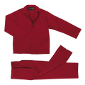 Barron Budget Poly Cotton Conti Suit - Red