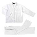 Barron Budget Poly Cotton Conti Suit - White