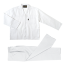 Barron Budget Poly Cotton Conti Suit - White