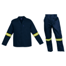 Barron Budget Poly Cotton Conti Suit with Reflective - Dark Navy
