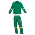 Barron Budget Poly Cotton Conti Suit with Reflective - Emerald