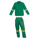 Barron Budget Poly Cotton Conti Suit with Reflective - Emerald