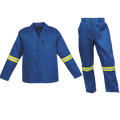 Barron Budget Poly Cotton Conti Suit with Reflective - Royal