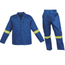Barron Budget Poly Cotton Conti Suit with Reflective - Royal