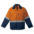 Premier Conti Jacket with Reflective - Safety Orange/Dark Navy