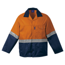 Premier Conti Jacket with Reflective - Safety Orange/Dark Navy