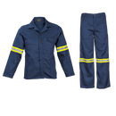 Barron Supreme Poly Cotton Conti Suit with Reflective - Navy