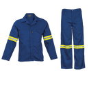 Barron Supreme Poly Cotton Conti Suit with Reflective - Royal
