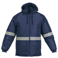 Ground Zero Jacket with Reflective Tape - Navy