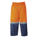 Two Tone Ground Zero Pants - Navy/Orange