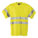 150g Poly Cotton Safety T-Shirt with tape - Safety Yellow