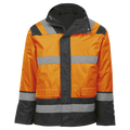 Blaze 4-In-1 Jacket - Safety Orange/Charcoal