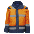 Blaze 4-In-1 Jacket - Safety Orange/Navy