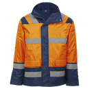 Blaze 4-In-1 Jacket - Safety Orange/Navy