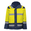 Blaze 4-In-1 Jacket - Safety Yellow/Navy