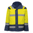 Blaze 4-In-1 Jacket - Safety Yellow/Navy
