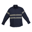 Shaft Safety Shirt Long Sleeve - Navy