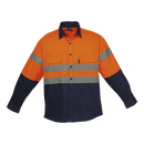 Shaft Safety Shirt Long Sleeve - Navy/Orange