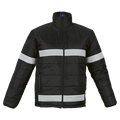 Henli Puffer Hi Vis Jacket - Black