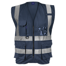 Barron Cue Safety Vest - Navy/Navy