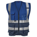 Barron Cue Safety Vest - Navy/Royal