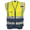 Barron Cue Safety Vest - Navy/Safety Yellow