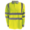 Barron Long Sleeve Reflective Golfer With Tape - Safety Yellow