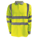 Barron Long Sleeve Reflective Golfer With Tape - Safety Yellow