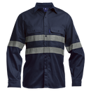 Barron Underground Long Sleeve Safety Shirt - Navy