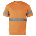 135g Essential T-Shirt with Tape - Safety Orange