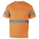 135g Essential T-Shirt with Tape - Safety Orange